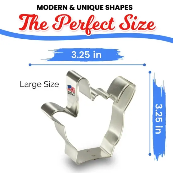 Hand Love Sign Cookie Cutter 2 Pc Set. USA Tin Plate Steel - By CookieCutter.Com {3}