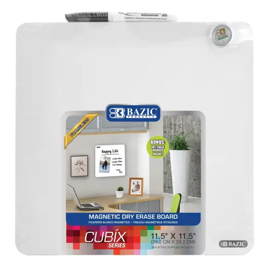 Magnetic Dry Erase Tile, 11.5" x 11.5" {1}