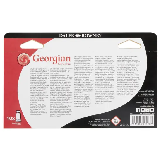 Daler-Rowney Georgian Oil Paint Introduction Set 10/Pkg-Assorted Colors {4}