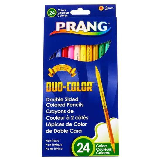 Duo Colored Pencils, 24 Color Set {1}
