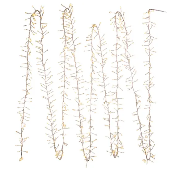 Kurt Adler 24-Foot 720-Light Warm White Twinkle LED Fairy Cluster Garland {1}