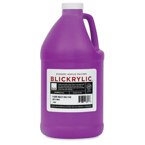 Blickrylic Student Acrylics - Fluorescent Violet, Half Gallon {2}