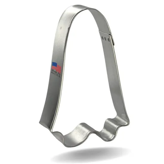 CookieCutter.Com Brand Halloween Ghost Cookie Cutter 4 in, Tin Plate Steel, Handmade in USA {1}