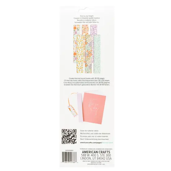 We R Thermal Cinch Binding Spine 6/Pkg-Floral {4}