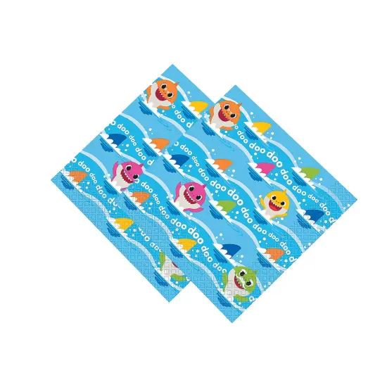 Baby Shark Party Luncheon Napkins - 16 Pc. {2}