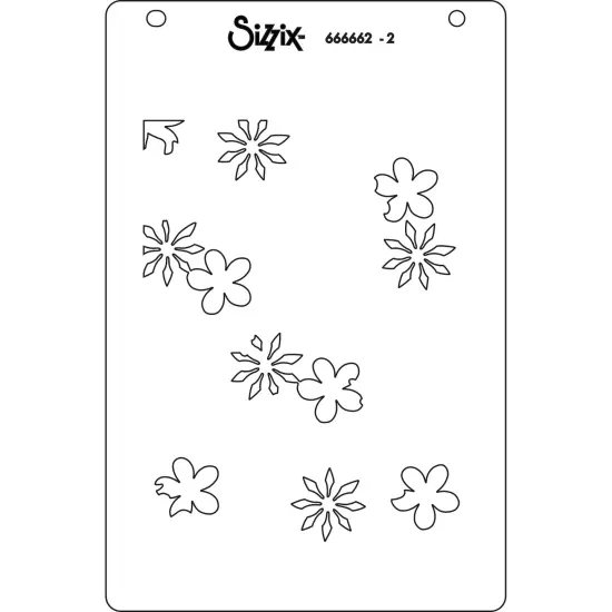 Sizzix Layered Stencils A6 By Catherine Pooler 4/Pkg-It's A Jungle Out There {6}