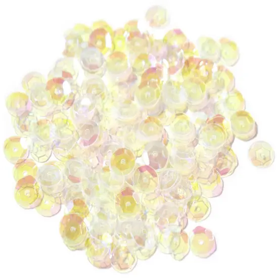 CousinDIY Cupped Sequins-Crystal Iridescent, 8mm 200/Pkg {4}