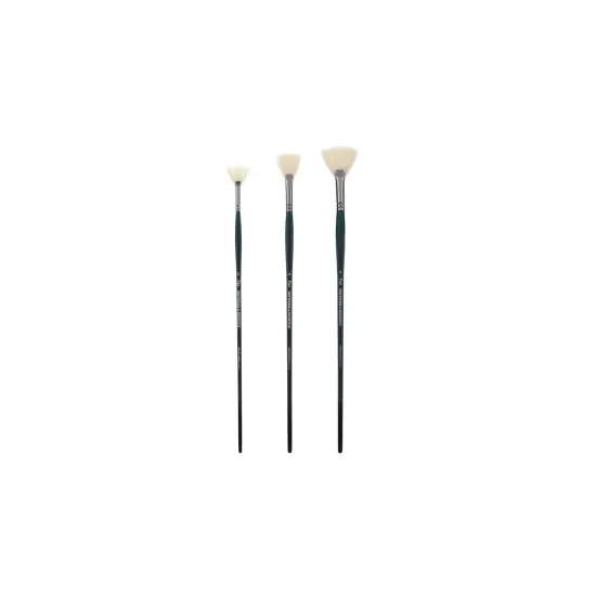 Creative Mark Imperial Professional Chungking Hog Bristle Brush - Filbert , Handmade Long Handle Oil Paint Brushes for Artists, Nickel-Plated Brass Ferrules, Stiff Yet Soft Natural Bristles {2}