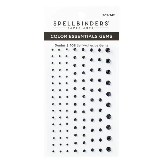 Spellbinders Color Essentials Gems 108/Pkg-Denim {1}