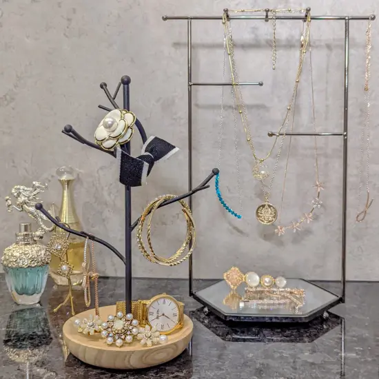 Mango Steam Jewelry Tree Hanger for Bracelets, Necklaces, Hoop Earrings, & Rings {5}