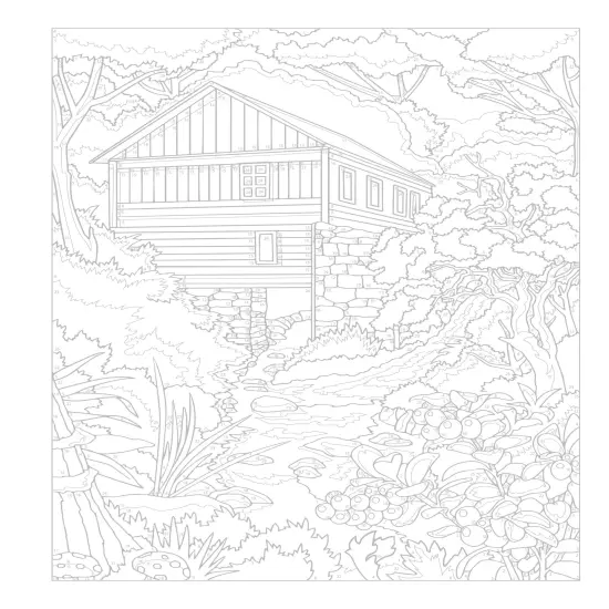 Creative Haven: Country Scenes Color By Number-Softcover {5}