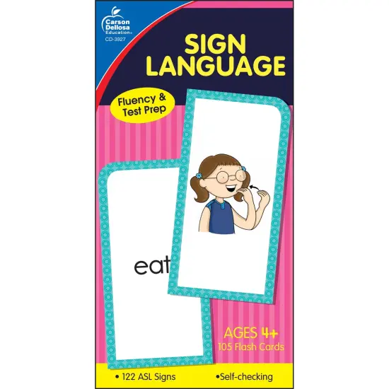 Sign Language Flash Cards, Grade PK-8 {1}