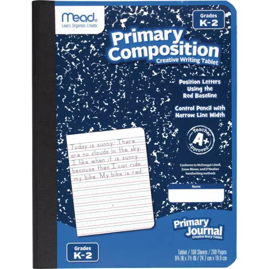Primary Composition Book, Full Page Ruled, 100 Sheets {1}