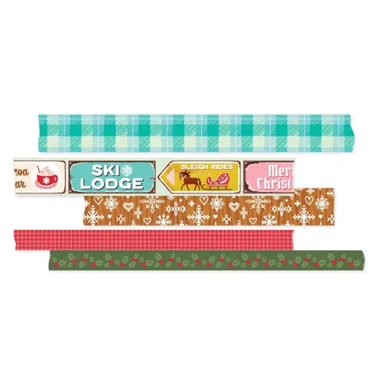 Snow Pine Lodge Washi Tape-5/Pkg {3}