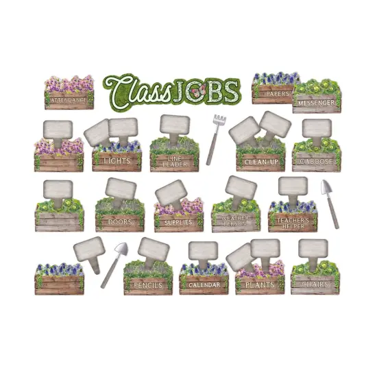Curiosity Garden Class Jobs Mini Bulletin Board Set {1}
