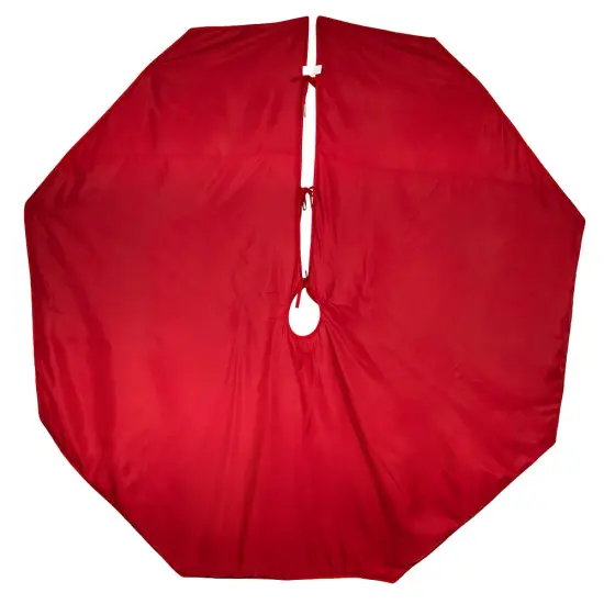Kurt Adler 72-Inch Red and Green Gathered Border Tree Skirt {3}