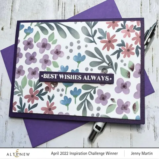 Blooming Flower Bed Stencil Set (3 in 1) {6}