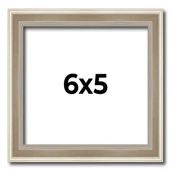 Photo Size Classic Modern Silver Frame - UV Acrylic, Foam Board Backing, Hanging Hardware {1}