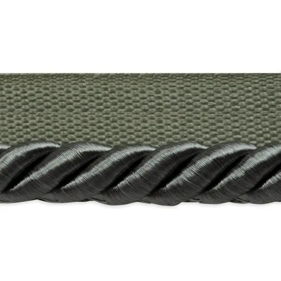 5 yards of Hilda 3/8" TwistedLip Cord Trim | 5 yard cut Pewter {1}