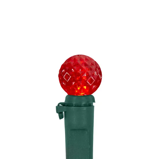 Northlight LED G12 Berry Christmas Lights - Red, Green and White -15.9' Green Wire - 50ct {4}