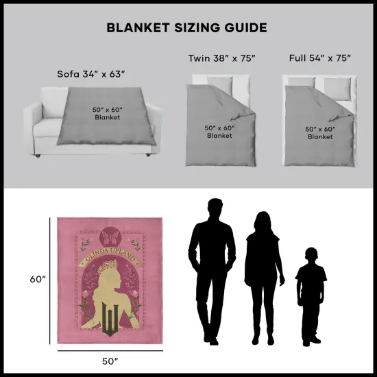 Universal Wicked Silk Touch Sherpa Throw Blanket Glinda Upland {6}