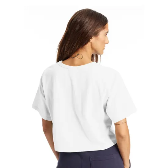 Champion&reg; Ladies Cropped Heritage T Shirt OXFORD GRAY {7}