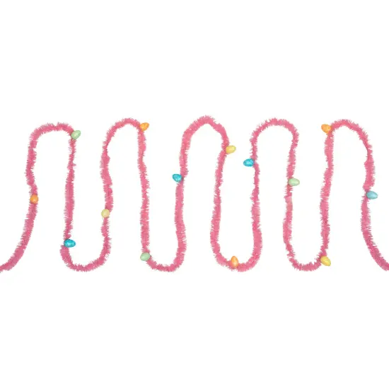 Northlight 25' Tinsel Garland with Easter Eggs - Pink {6}