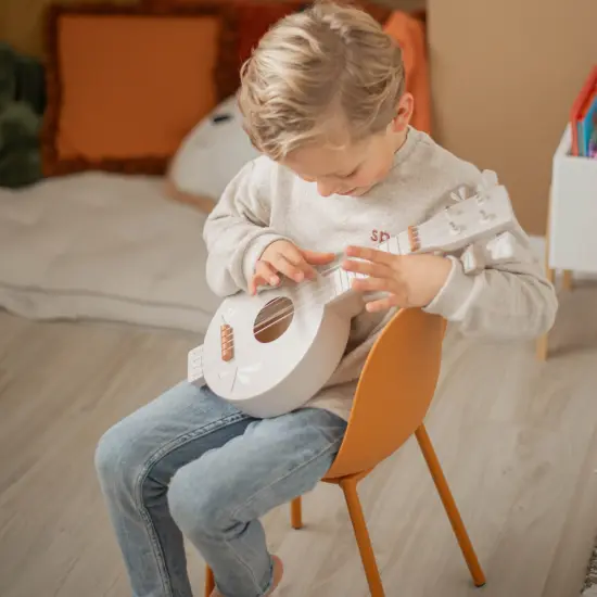 Label Label: Wooden Banjo - Tan - Musical Instrument Toy, 4 High-Quality Strings, Tuning Pegs, Classic Banjo Sound, Dragonfly Design, Kids Ages 3+ {4}