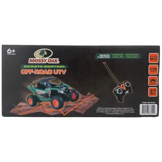 Mossy Oak: Remote Control Vehicle - Off Road UTV - 1:16 Scale, Branded Camo RC Toy, Wireless Hand-Held Full Function Controller, 27 MHz, Kids Ages 6+ {4}