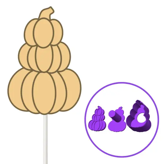 Three pumpkins cake pop mold {5}