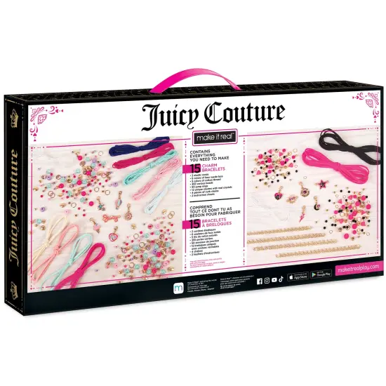 Juicy Couture: 2-In-1 Crystal Sunshine & Starlight Bracelets Kit Make It Real, Create 15 Bracelets, 436 Pieces, Create & Decorate Bracelets, 12 Juicy Charms, All-In-One, DIY Bead Jewelry Kit, Kids Ages 8+ {3}