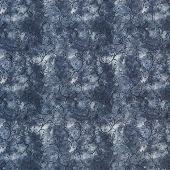 Mook Fabrics Elegance Cotton Fabric [45 in. Wide] - By The Yard Denim {1}