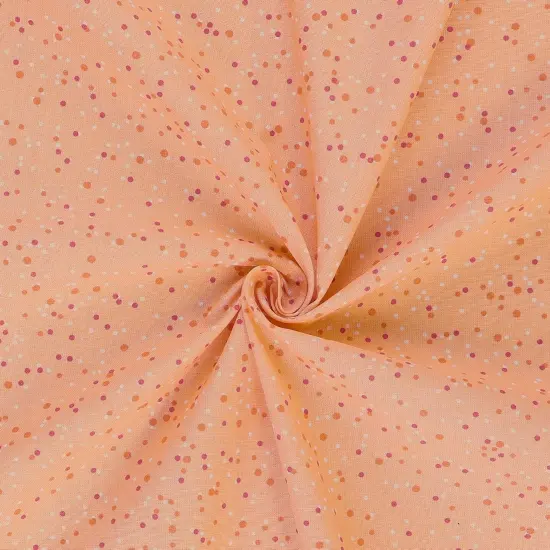 Mook Fabrics Dotted Cotton Fabric [108 in. Wide] - By The Yard Peach Fuzz {2}