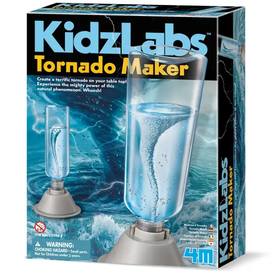4M: KidzLabs: Tornado Maker - DIY A Battery Powered Tabletop Water Tornado, Empty Bottle Construction, STEM Science Craft & Activity Kit, Kids Age 8+ {1}