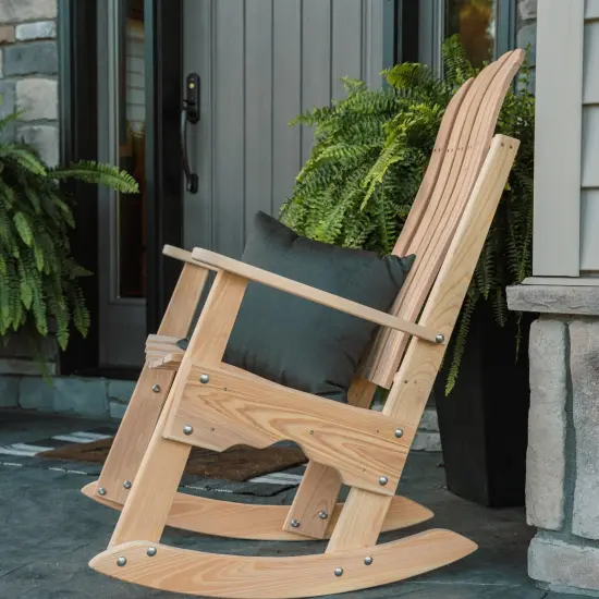 Hershey Way C6100 Amish Made Cypress Wooden Indoor Outdoor Rocking Chair {3}