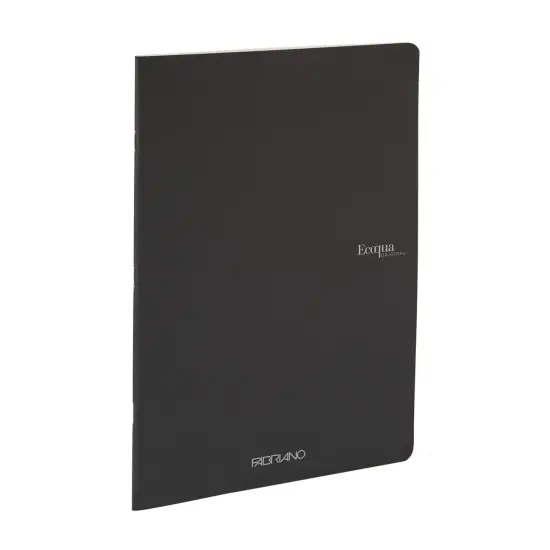 Fabriano Ecoqua Original Saddle-Stitched Notebook, Size A5, 40 Sheets, 5.8" x 8.3" Black {2}