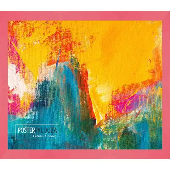 Square Classic Modern Red Picture Frame - UV Acrylic, Foam Board Backing, Hanging Hardware {6}