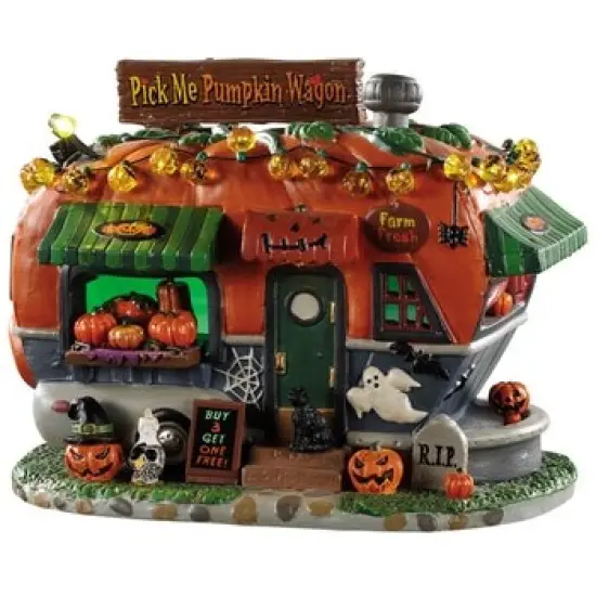 Pick Me Pumpkin Wagon - Lemax Spooky Town {1}