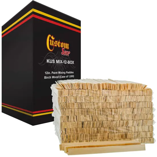 Craft and Paint Sticks - 12" Inch Premium Grade Wood Stirrers / Paddles - Use For Wood Crafts - Paddle To Mix Epoxy Resin Paint - Case of 1000 Sticks {1}
