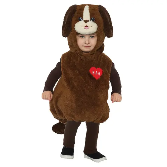 Build-A-Bear Playful Pup Toddler Costume Kids Brown Plush Outfit {1}