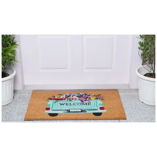 Farm Fresh Flowers Doormat {3}