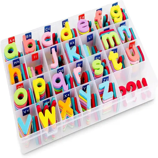 Magnetic Letters for Classroom Alphabet Letters Kit with Double Side - White {3}