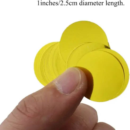 Gold 1Inch Foil Metallic Glitter Round Tissue Paper Confetti Table Decoration Confetti Dot Pastel Bulk Table Scatter Confetti Paper for Packaging Wedding Bachelorette Baby Shower Party, 5000PCs {2}