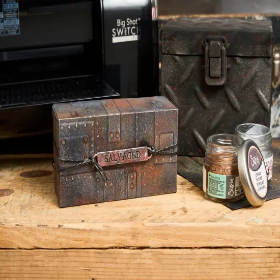 Sizzix 3D Texture Fades Embossing Folder A5 by Tim Holtz-Foundry {6}