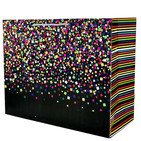 Pack/6: Party Popper Gift Bag - 12-1/2 x 5 x 10" {1}