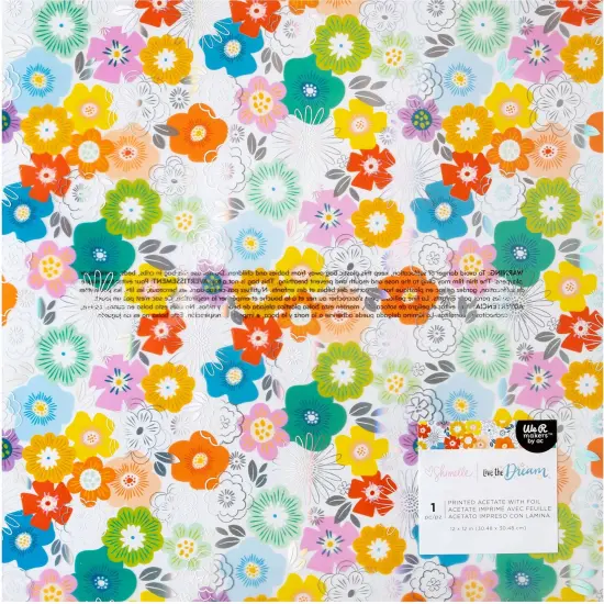 Shimelle Live The Dream Specialty Paper 12"X12"-Acetate {1}