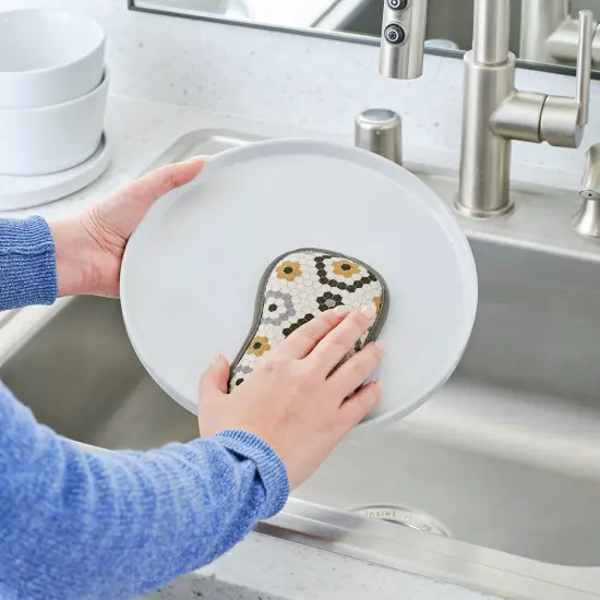 Leaf Tiles Reusable Scrubbies, Set of 4 {3}