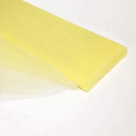10 Yard Sparkling Glitter Tulle Fabric Bolt for Wedding Party Decoration 54 Inch Width Light yellow {1}