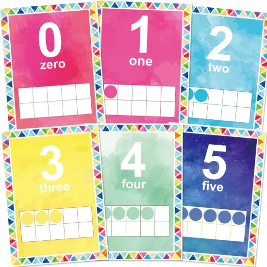 0-30 Number Bulletin Board Set for Classroom - Multicolor {2}
