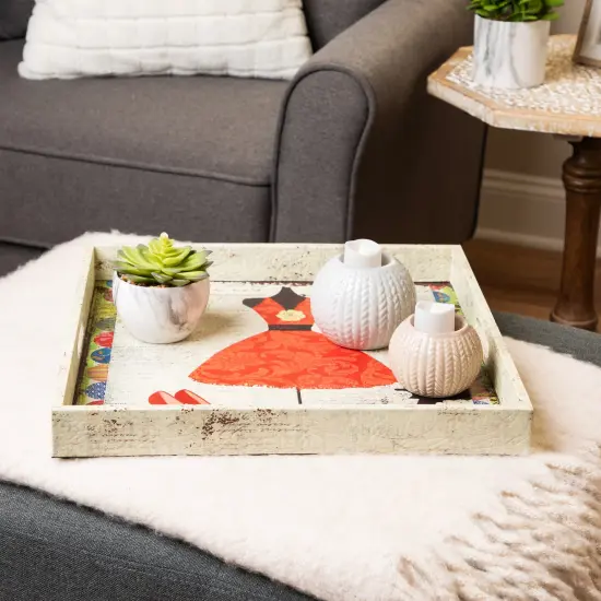 Northlight Fashion Dresses Square Serving Trays - 16" - Set of 3 White {4}